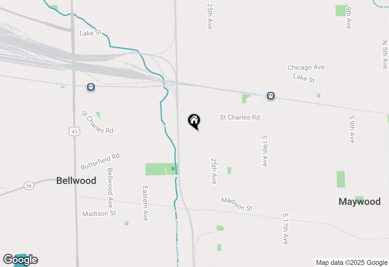 Map of 328 27th Avenue, Bellwood, IL 60104