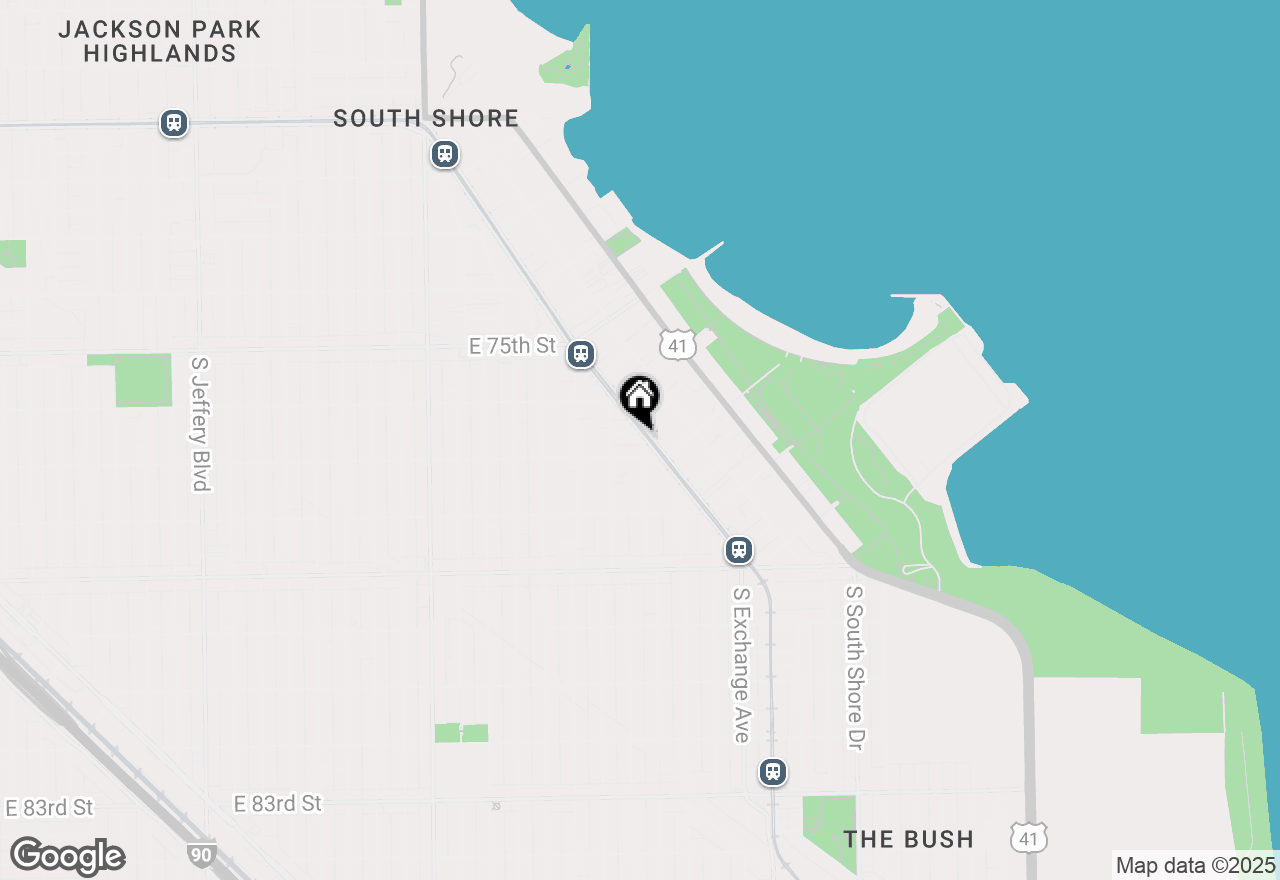 Map of 7642 S Exchange Avenue #2, Chicago, IL 60619