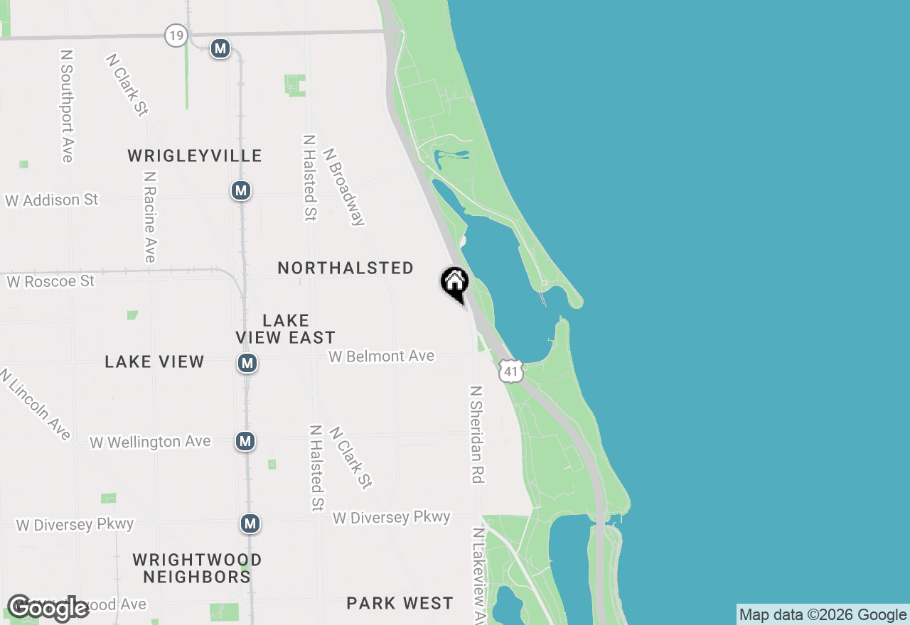 Map of 415 W Aldine Avenue #4C, Chicago, IL 60657