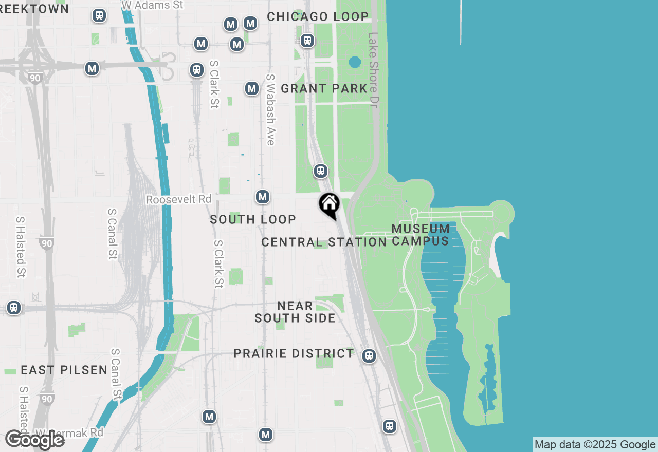Map of 233 E 13th Street #1204, Chicago, IL 60605