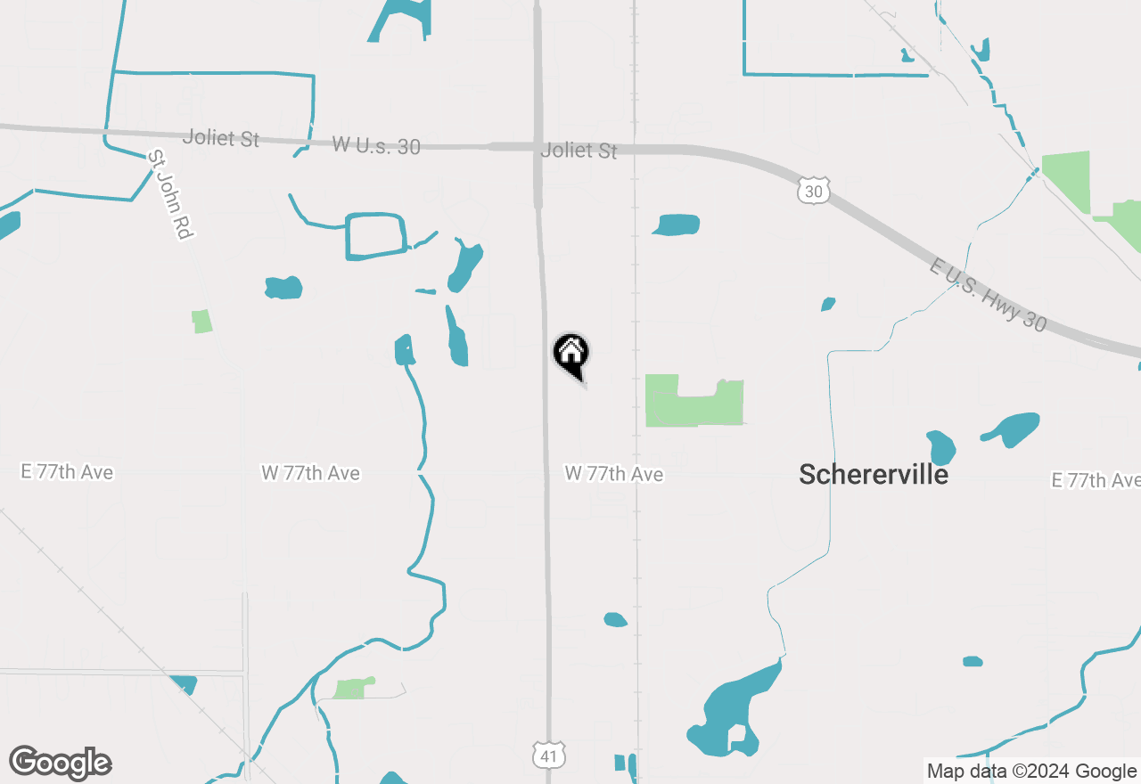 Map of 725 Oakside Drive, Schererville, IN 46375