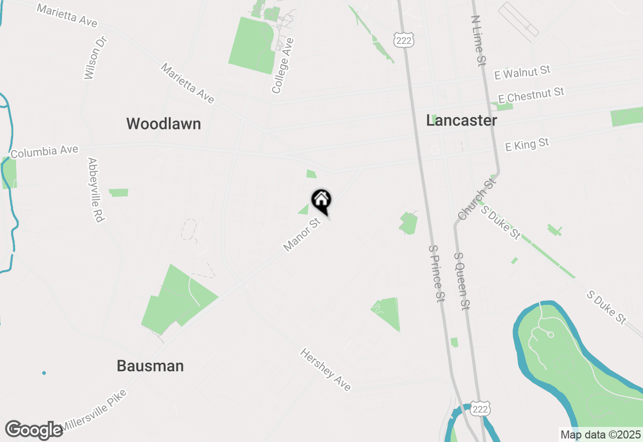 Map of 655 Manor Street, Lancaster, PA 17603