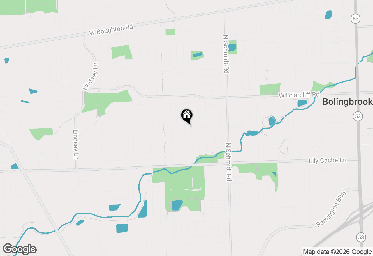 Map of 164 Galewood Drive, Bolingbrook, IL 60440