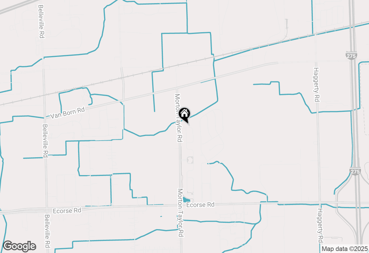 Map of 6535 Bristol Drive, Belleville, MI 48111