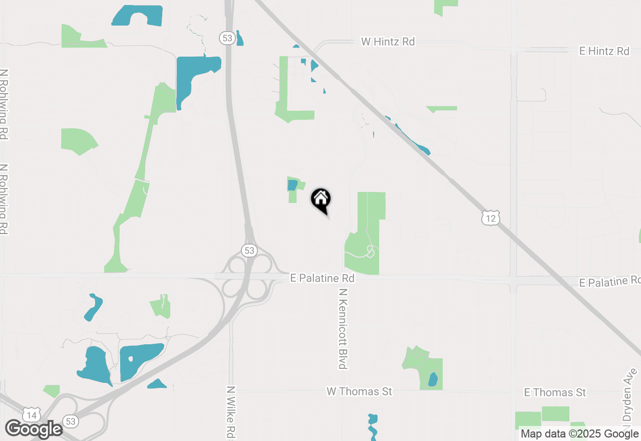 Map of 2023 N Shenandoah Drive, Arlington Heights, IL 60004