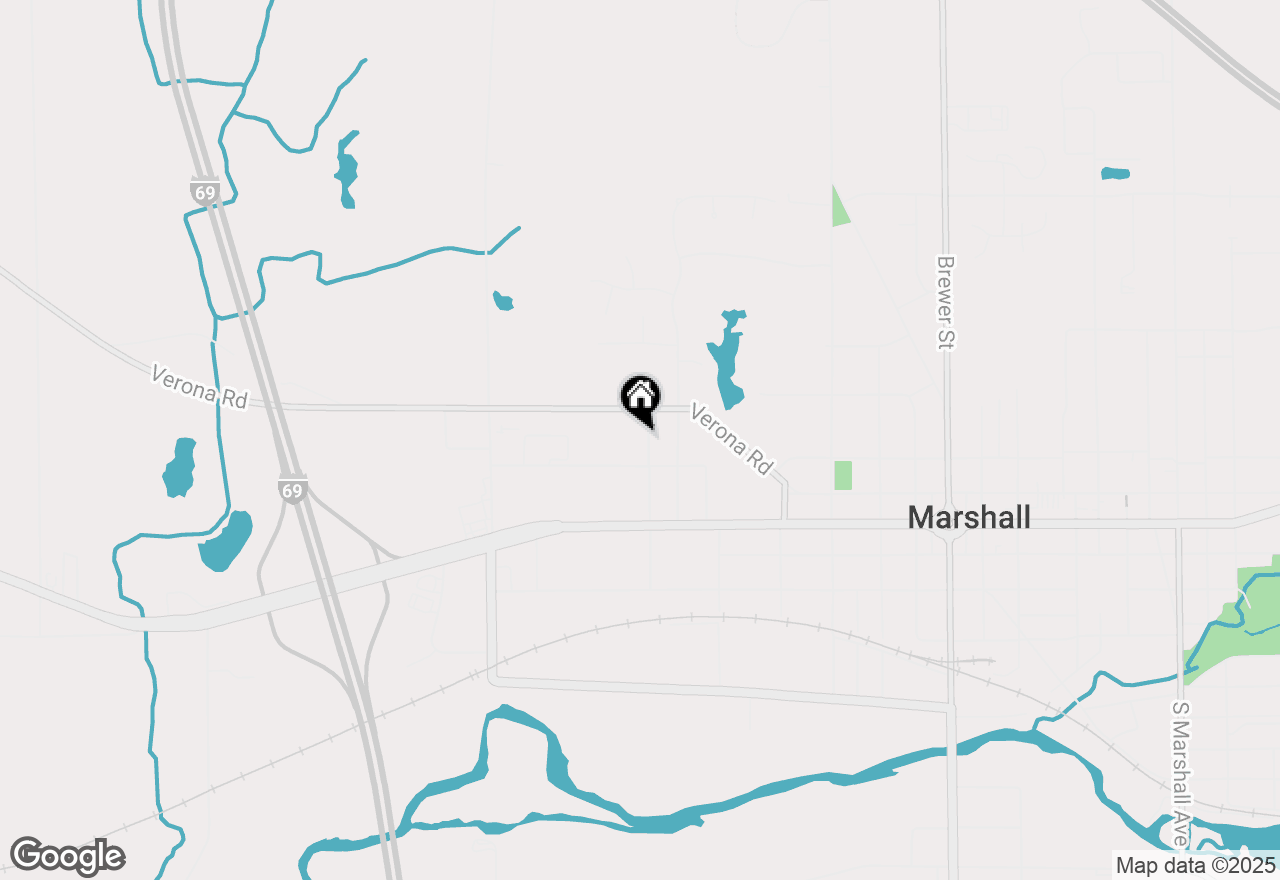 Map of 213 N Fountain Street, Marshall, MI 49068