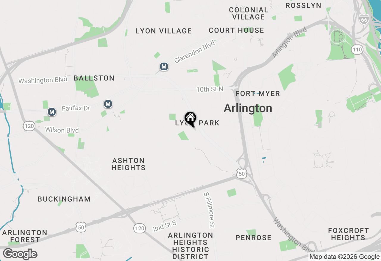 Map of 422 N Edgewood Street, Arlington, VA 22201