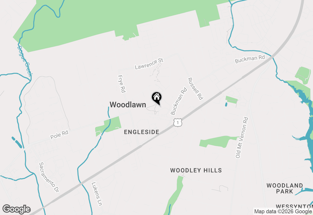 Map of 8336 Claremont Woods Drive, Alexandria, VA 22309