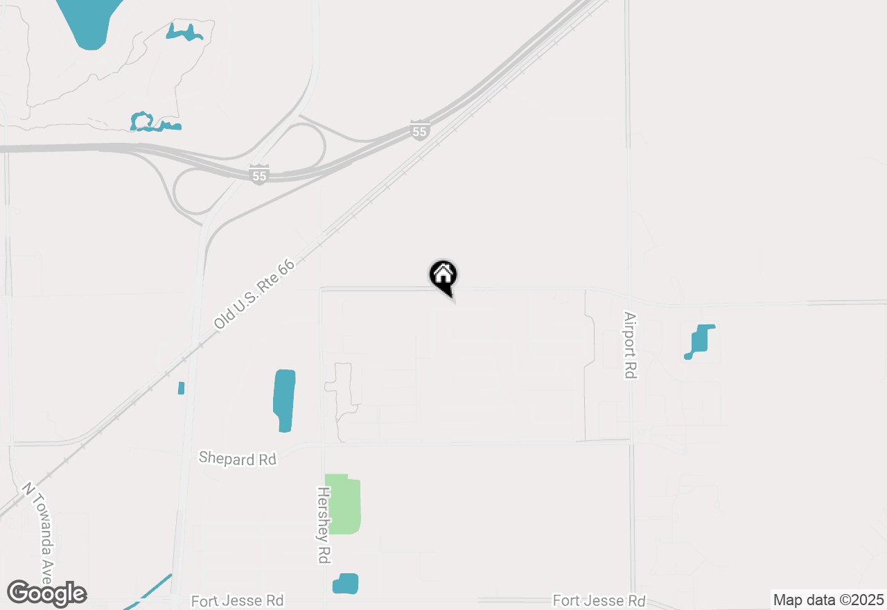 Map of 2900 Bear Claw Street, Normal, IL 61761