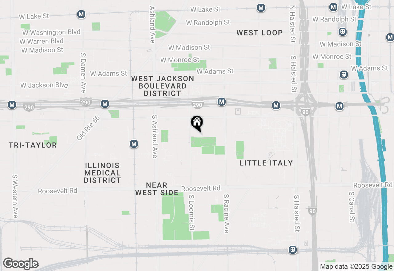 Map of 1312 W Lexington Street, Chicago, IL 60607