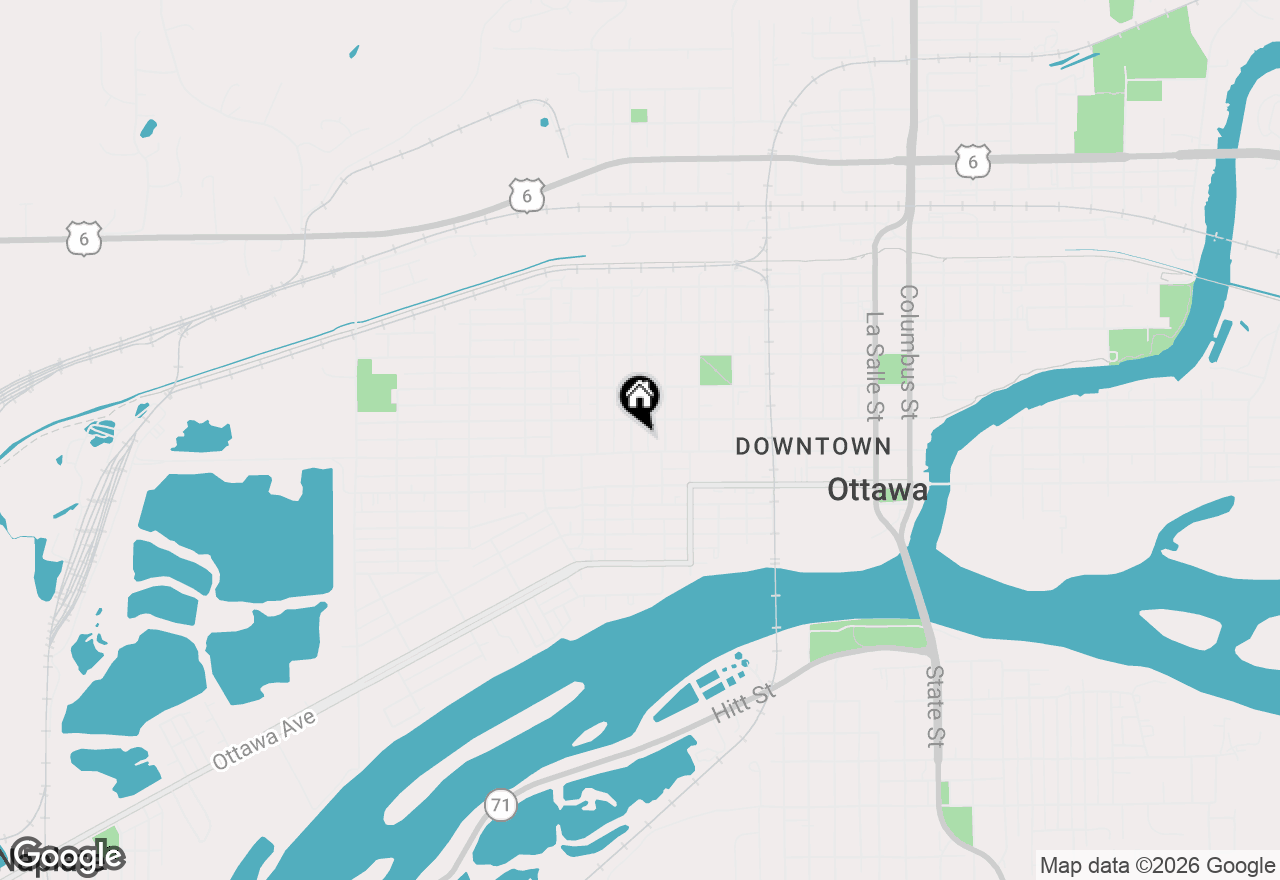 Map of 710 Mulberry Street, Ottawa, IL 61350