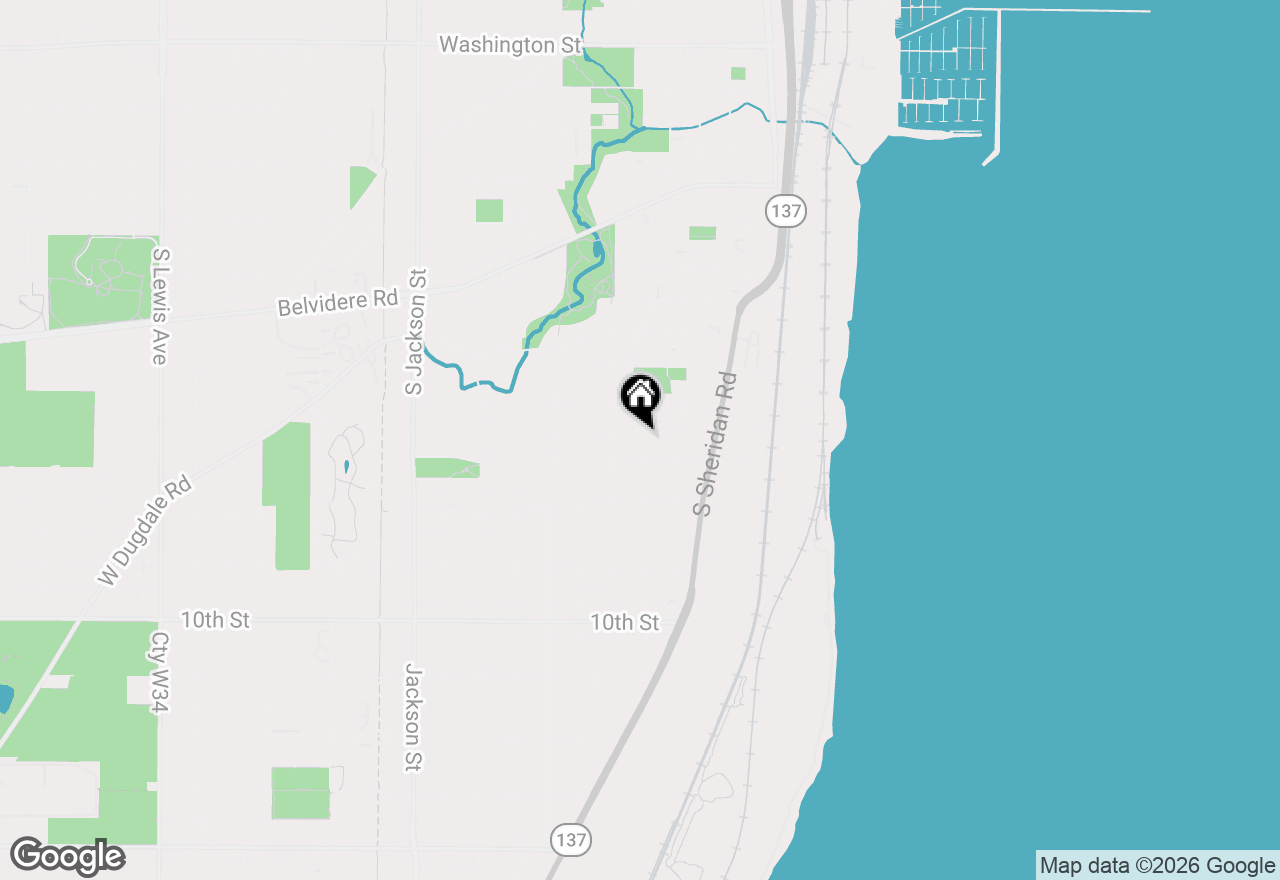 Map of 664 Lenox Avenue E, Waukegan, IL 60085