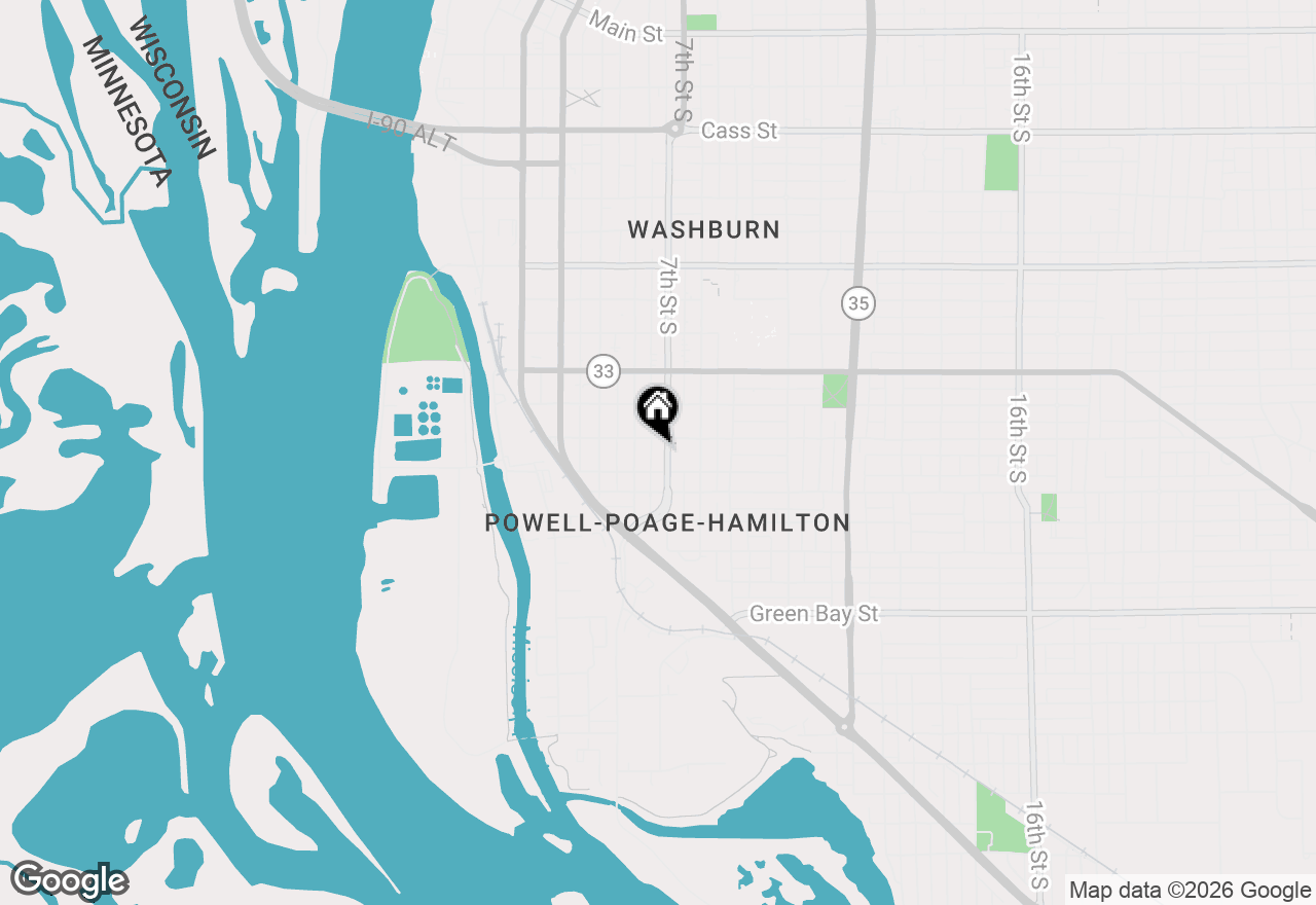 Map of 1212 7th St S, La Crosse, WI 54601