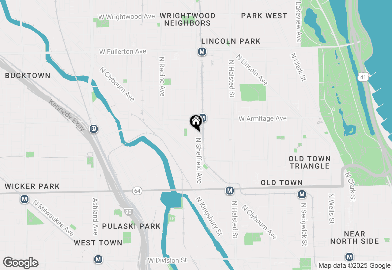 Map of 1914 N Sheffield Avenue #1, Chicago, IL 60614
