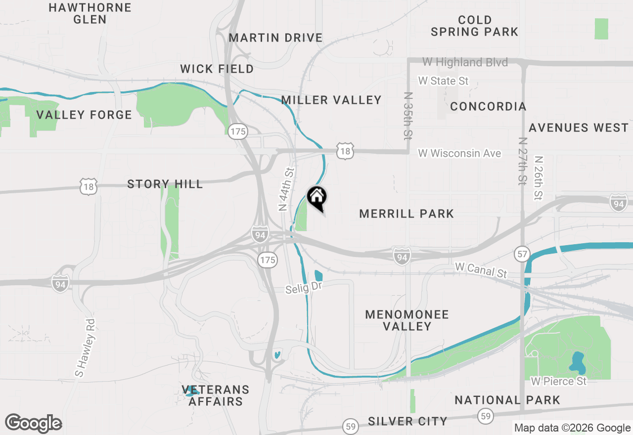 Map of 335 N 41st St, Milwaukee, WI 53208