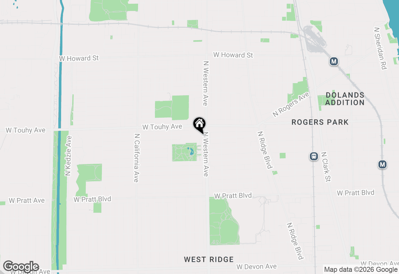 Map of 2417 W Fitch Avenue #1, Chicago, IL 60645