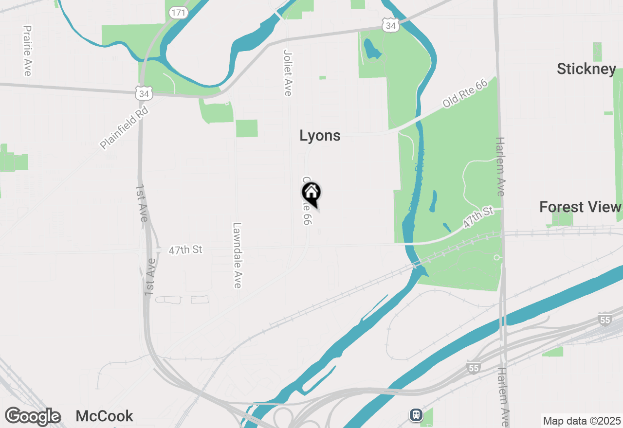 Map of 4545 S Prescott Avenue #101, Lyons, IL 60534