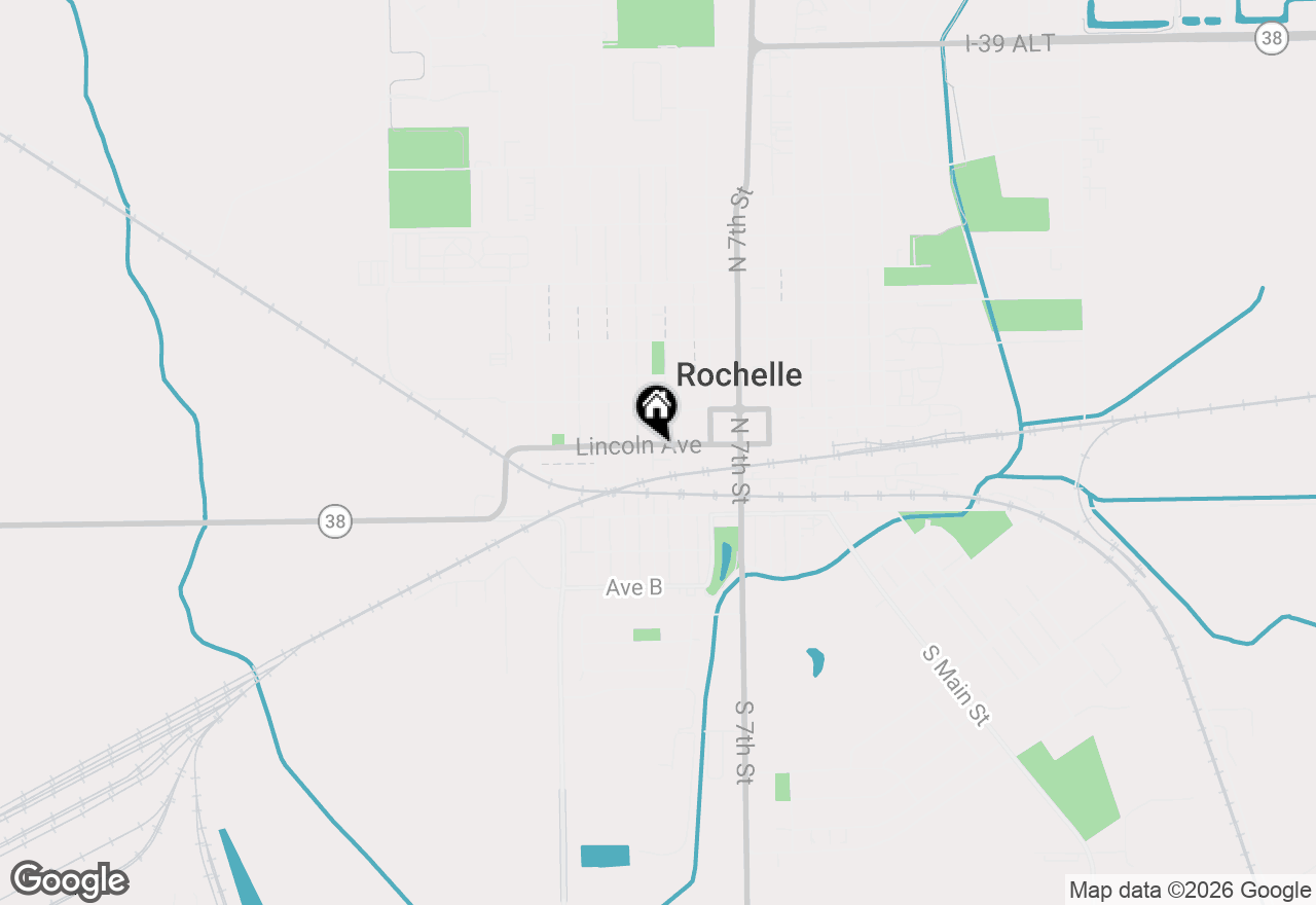 Map of 922 Lincoln Avenue, Rochelle, IL 61068