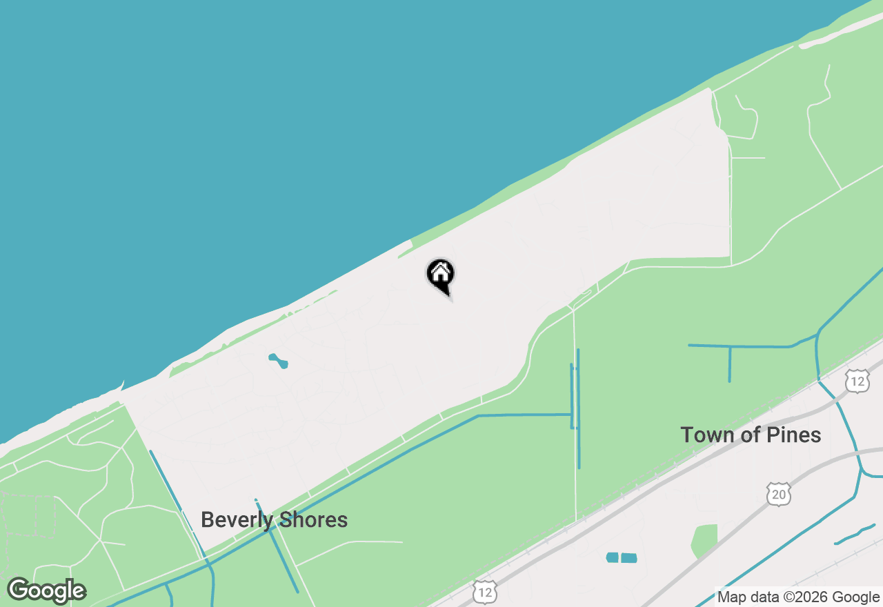 Map of 0 Roberts Avenue, Beverly Shores, IN 46301