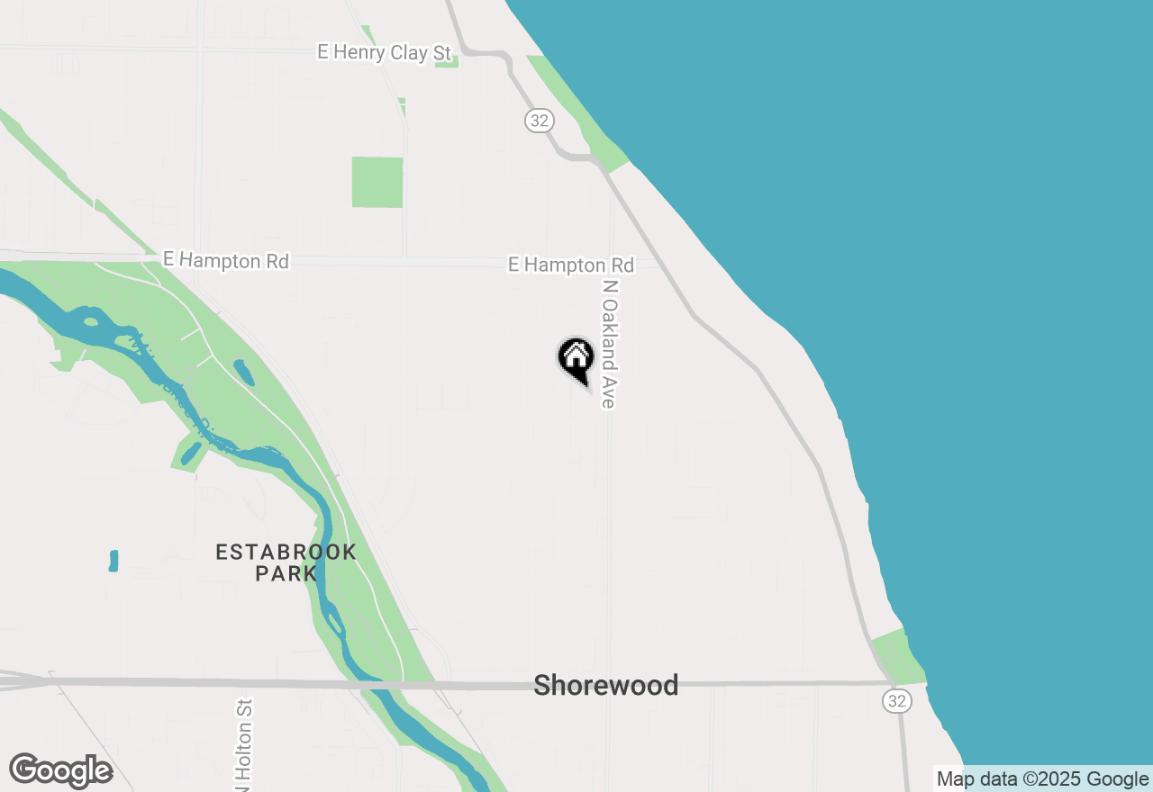 Map of 4529 N Bartlett Ave, Shorewood, WI 53211