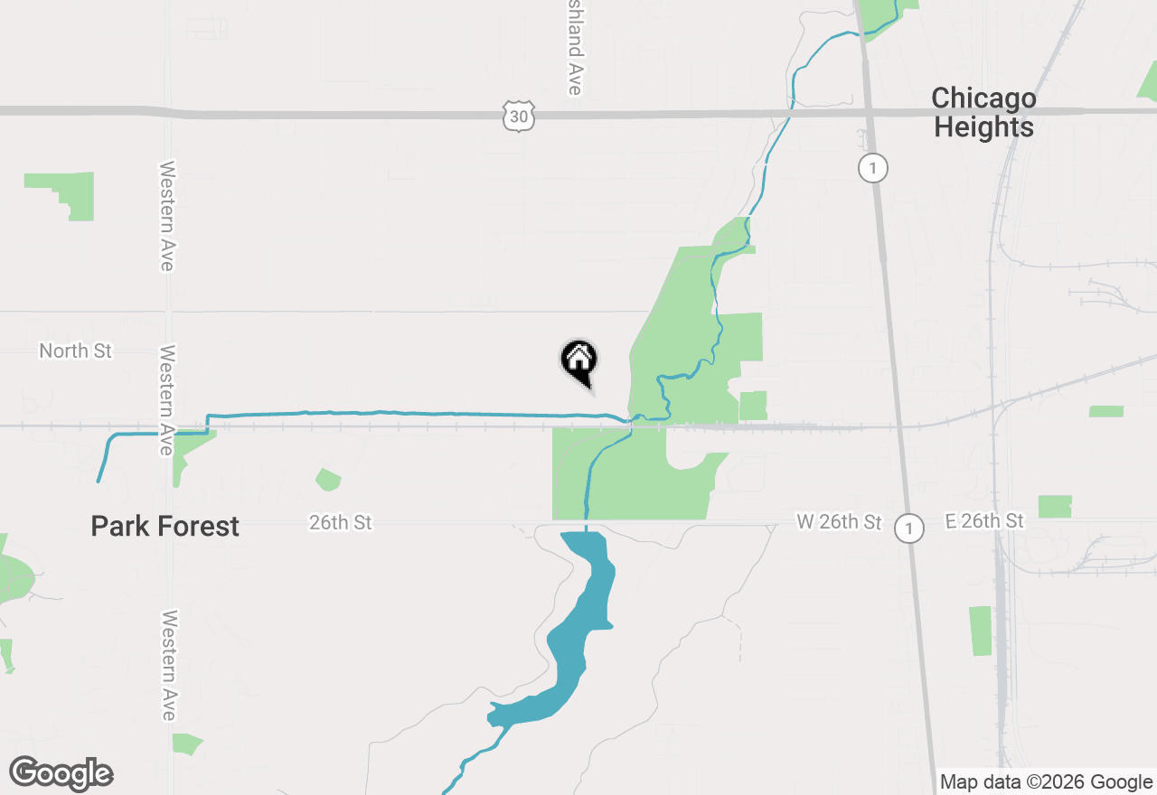 Map of 1946 Dartmouth Street, Chicago Heights, IL 60411