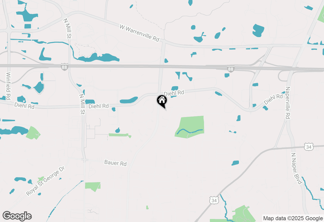 Map of 478 Chippewa Drive, Naperville, IL 60563