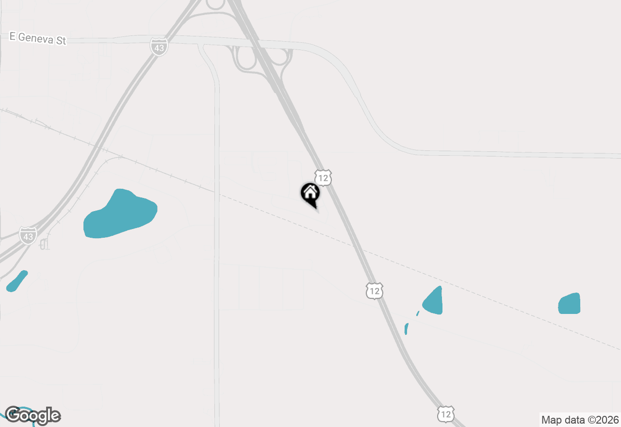 Map of 1420 E Longneedle Ln, Elkhorn, WI 53121