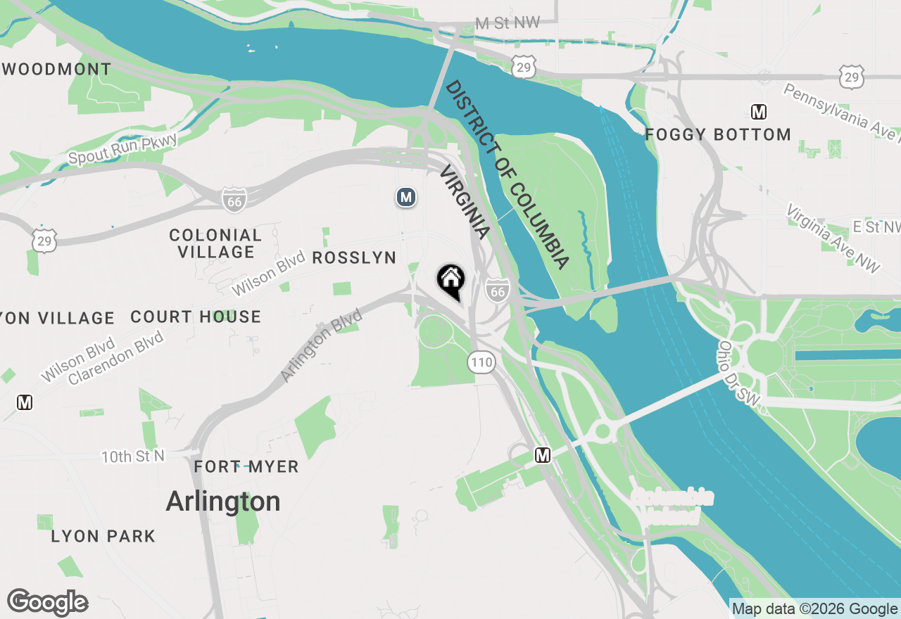 Map of 1111 Arlington Boulevard #427, Arlington, VA 22209