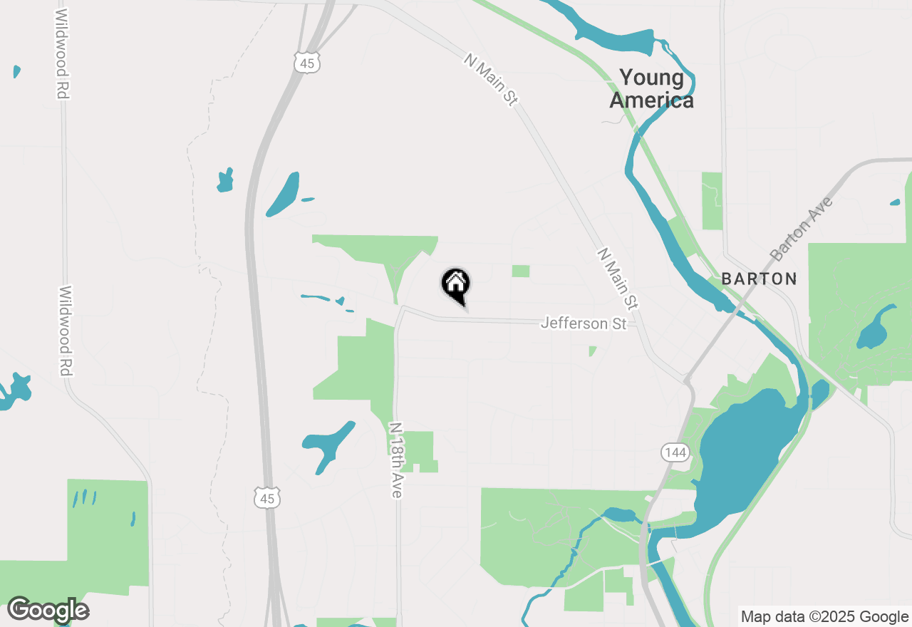 Map of 1508 Jefferson St, West Bend, WI 53090