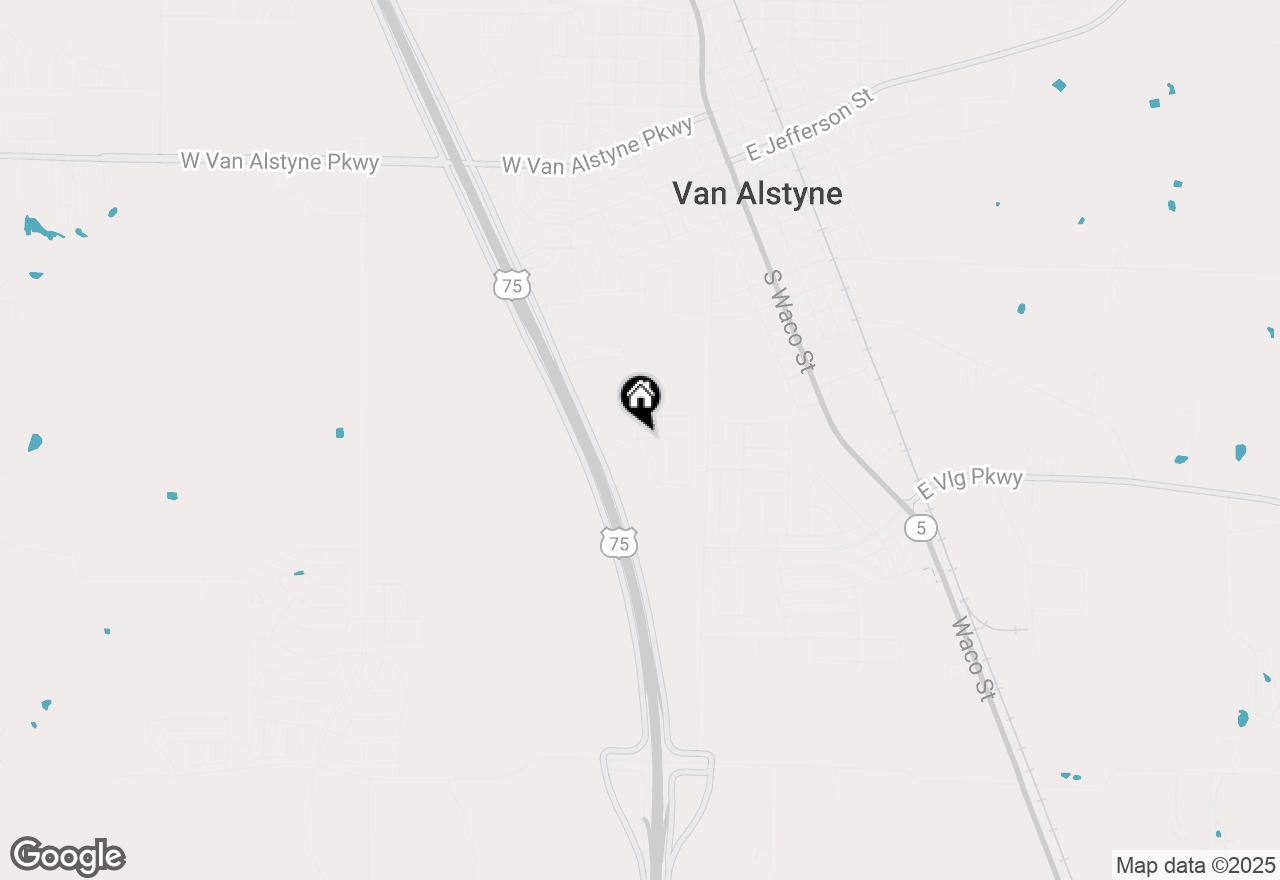 Map of 616 Tinsley Meadows Drive, Van Alstyne, TX 75495