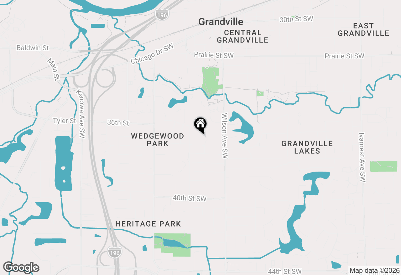 Map of 3662 Blackfoot Court Sw, Grandville, MI 49418
