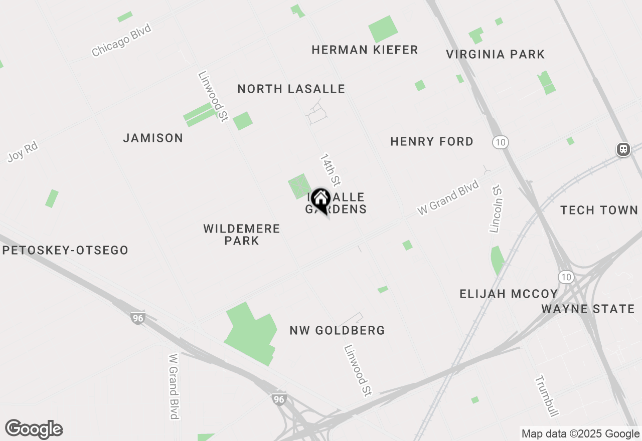 Map of 7450 La Salle Boulevard, Detroit, MI 48206