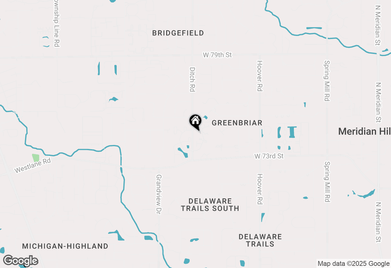 Map of 7468 Country Brook Drive, Indianapolis, IN 46260
