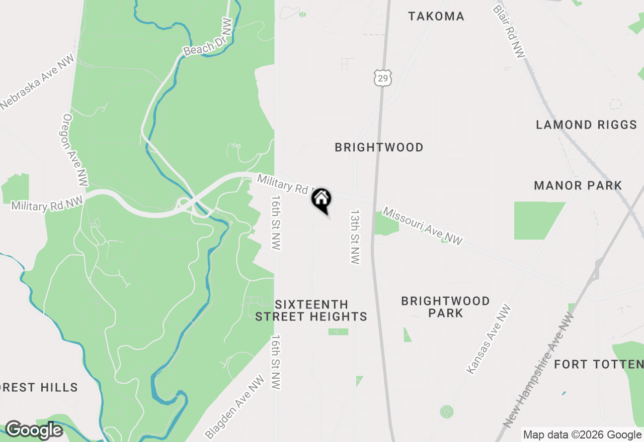 Map of 1350 Nicholson Street Nw #B01, Washington, DC 20011