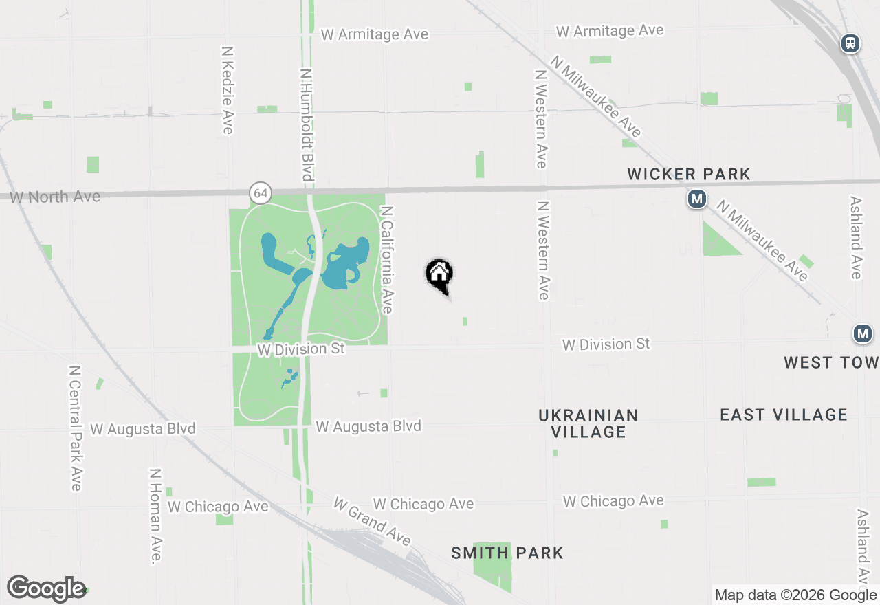 Map of 2642 W Potomac Avenue #1, Chicago, IL 60622