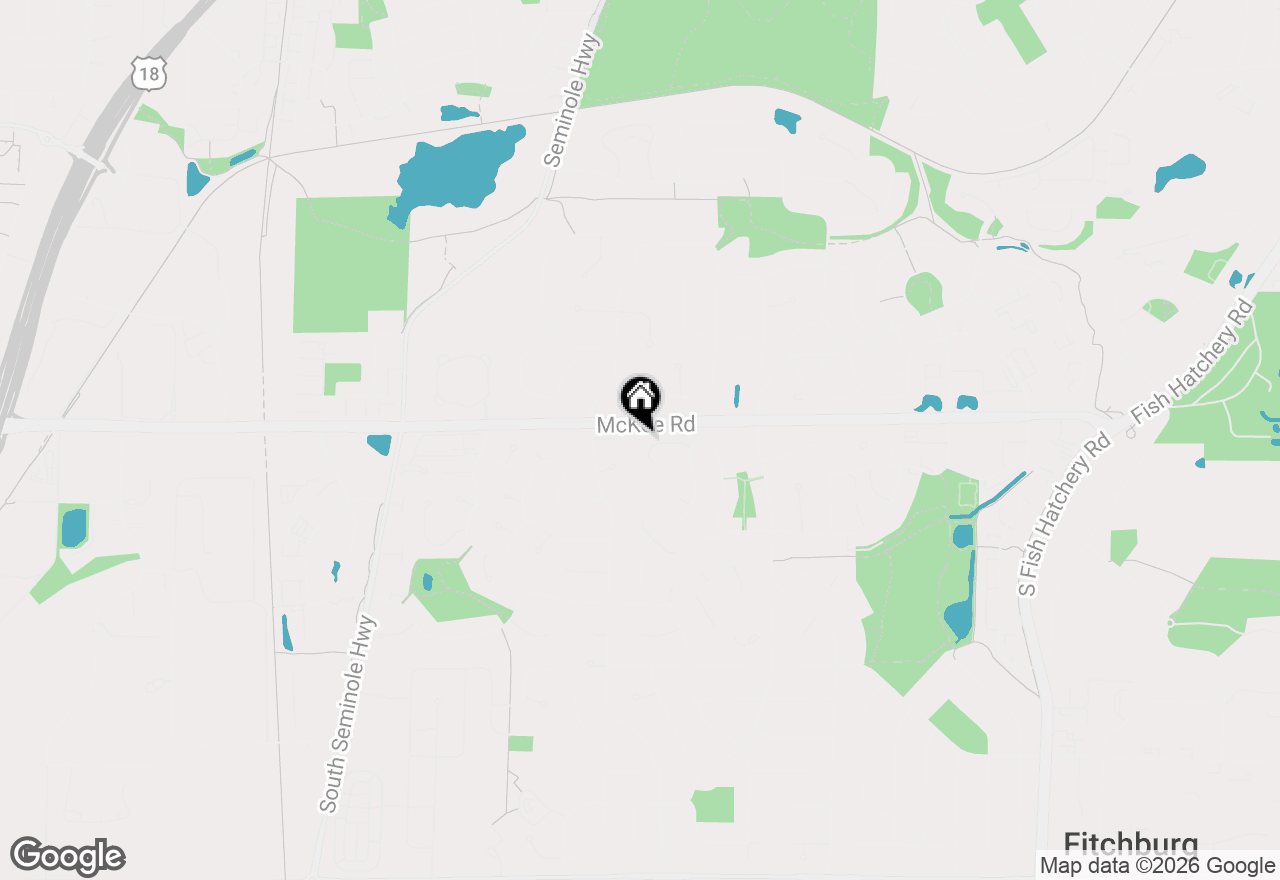 Map of 5796 Ivanhoe Circle, Fitchburg, WI 53711