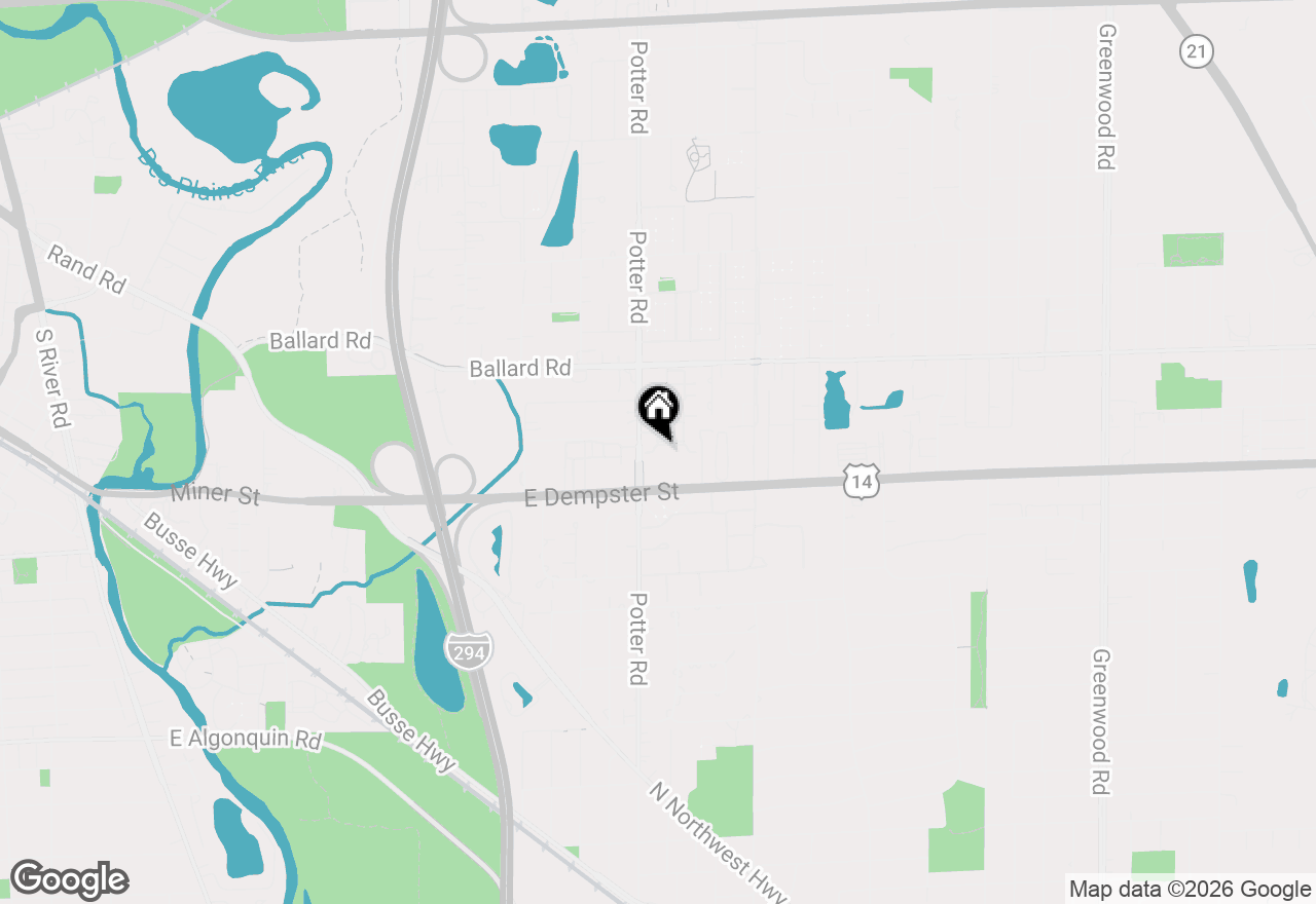 Map of 9377 Landings Lane #M507, Des Plaines, IL 60016
