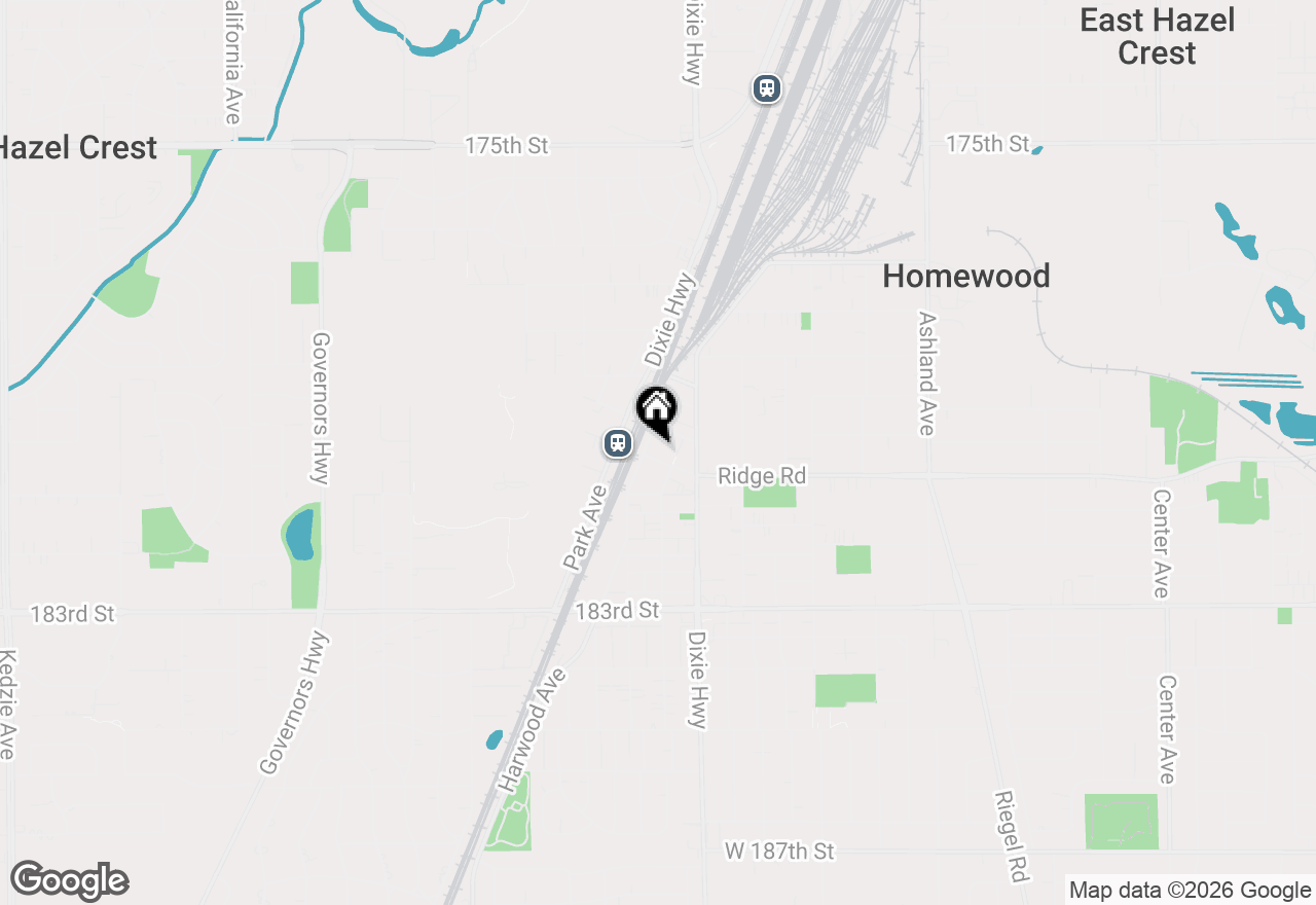 Map of 2050 Ridge Road, Homewood, IL 60430