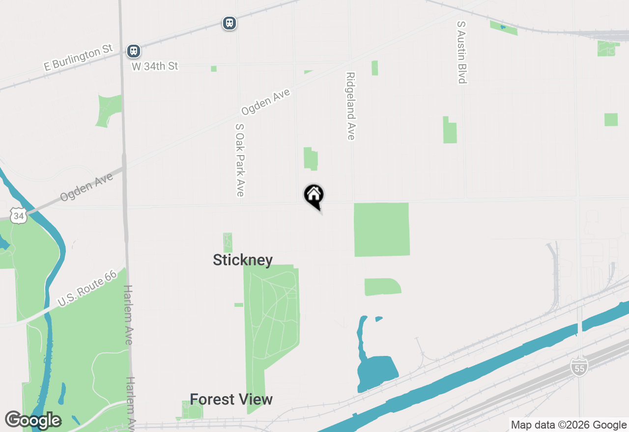 Map of 3919 Scoville Avenue, Stickney, IL 60402