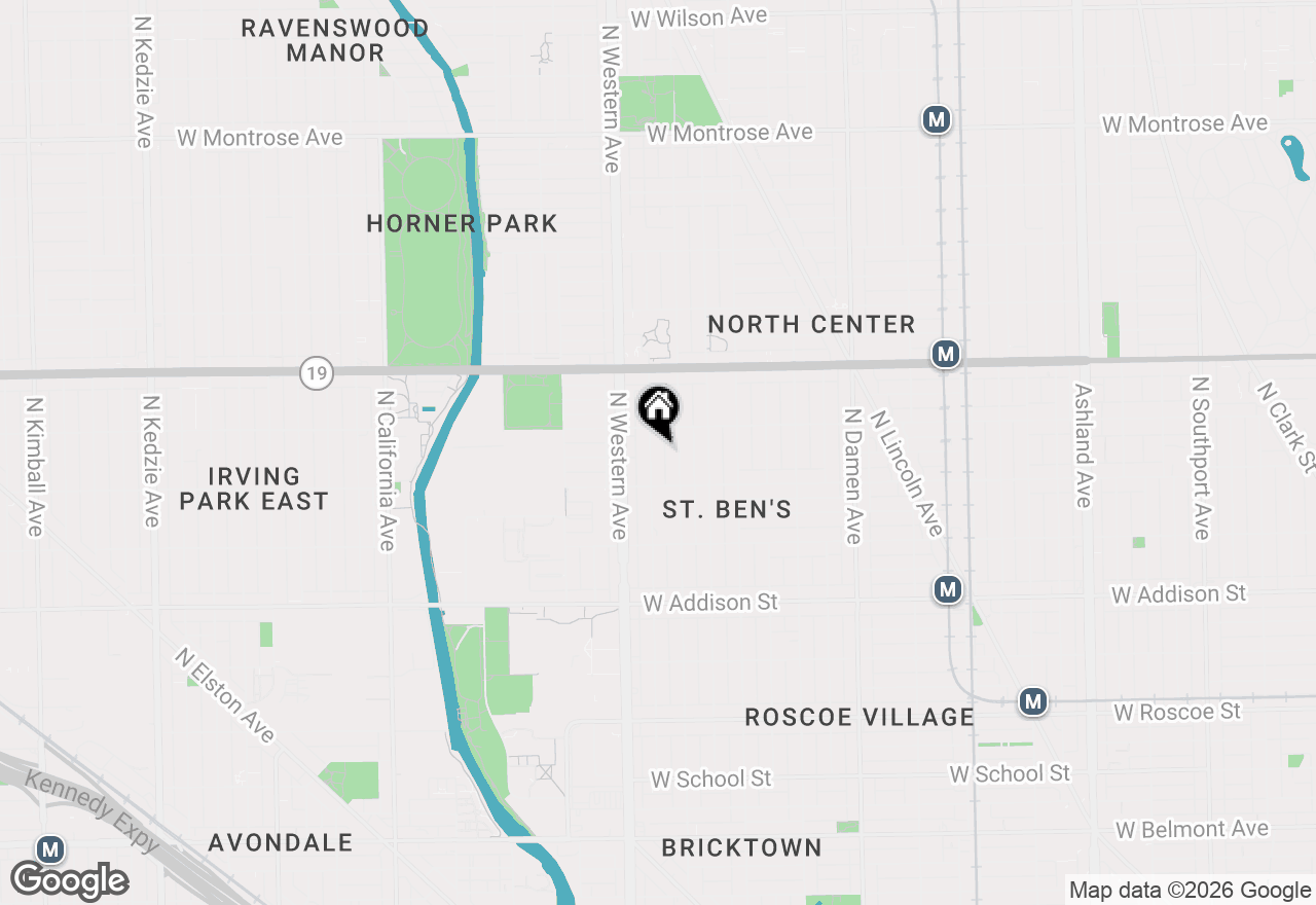 Map of 3833 N Claremont Avenue, Chicago, IL 60618