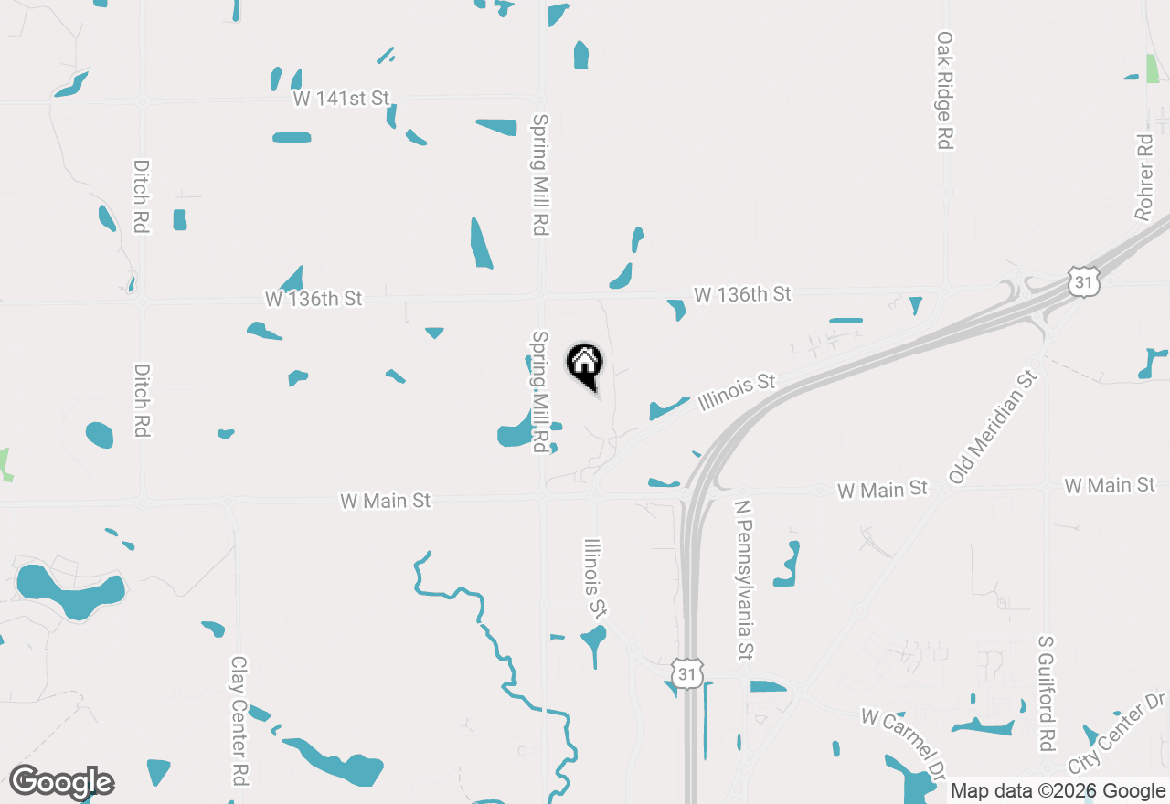Map of 13440 Kingsbury Drive, Carmel, IN 46032