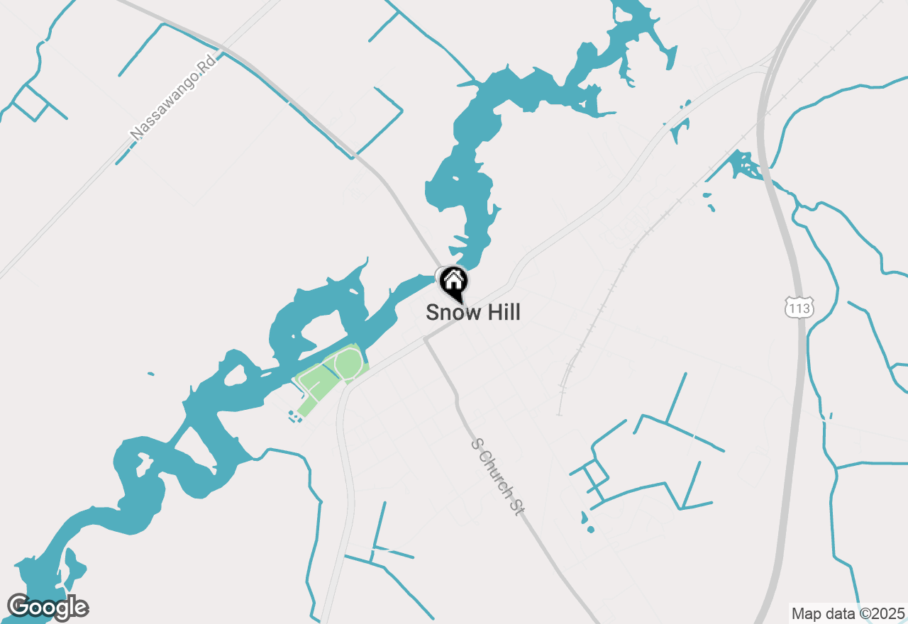 Map of 105 Pearl Street, Snow Hill, MD 21863