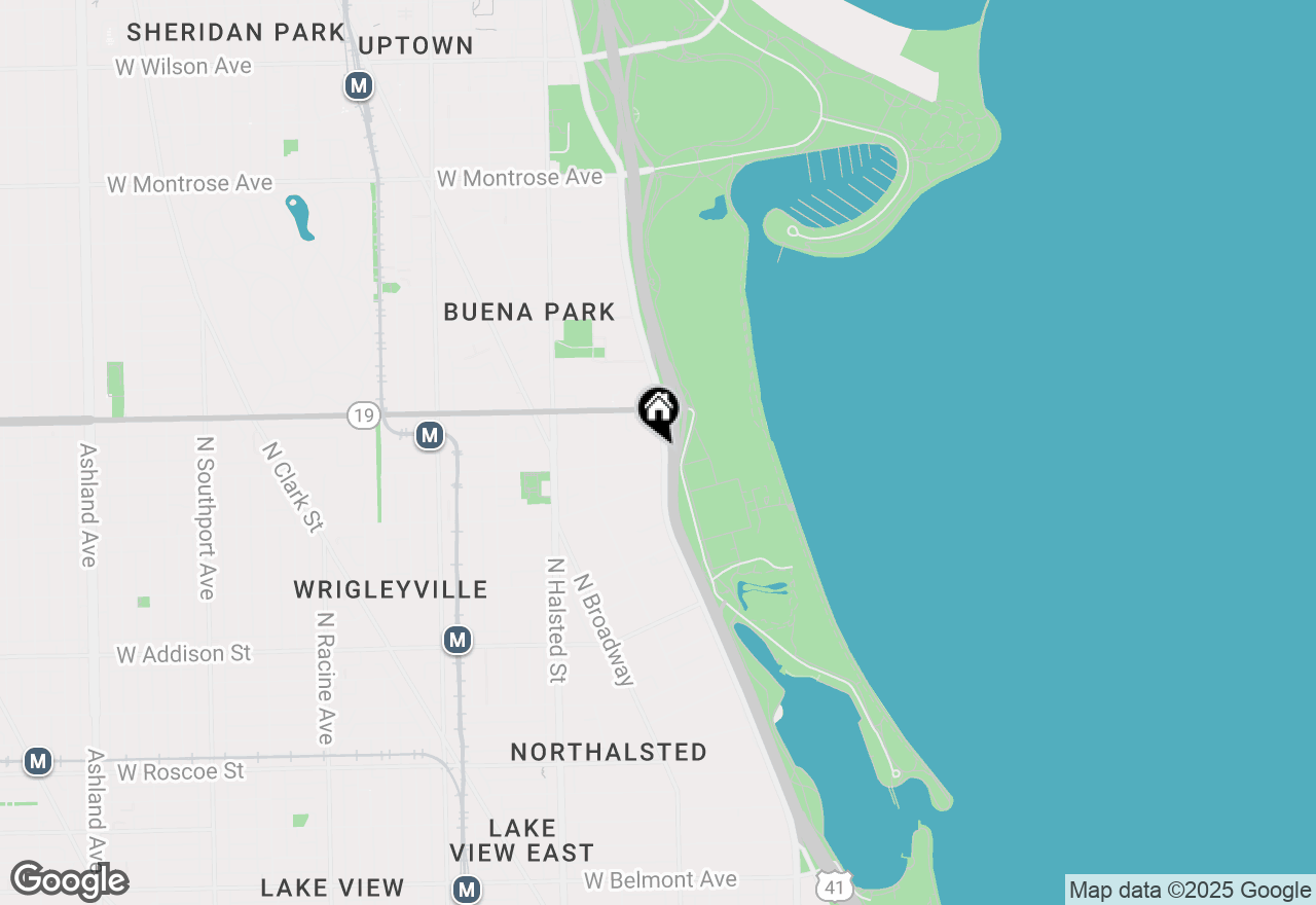 Map of 3900 N Lake Shore Drive #14C, Chicago, IL 60613