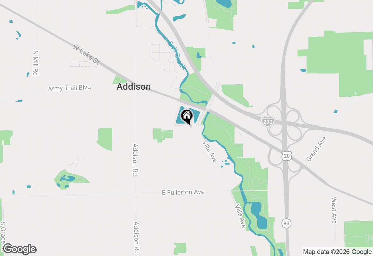 Map of 322 E Alden Drive, Addison, IL 60101