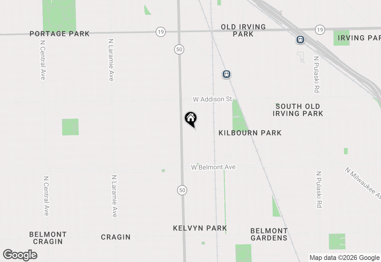 Map of 3406 N Keating Avenue, Chicago, IL 60641