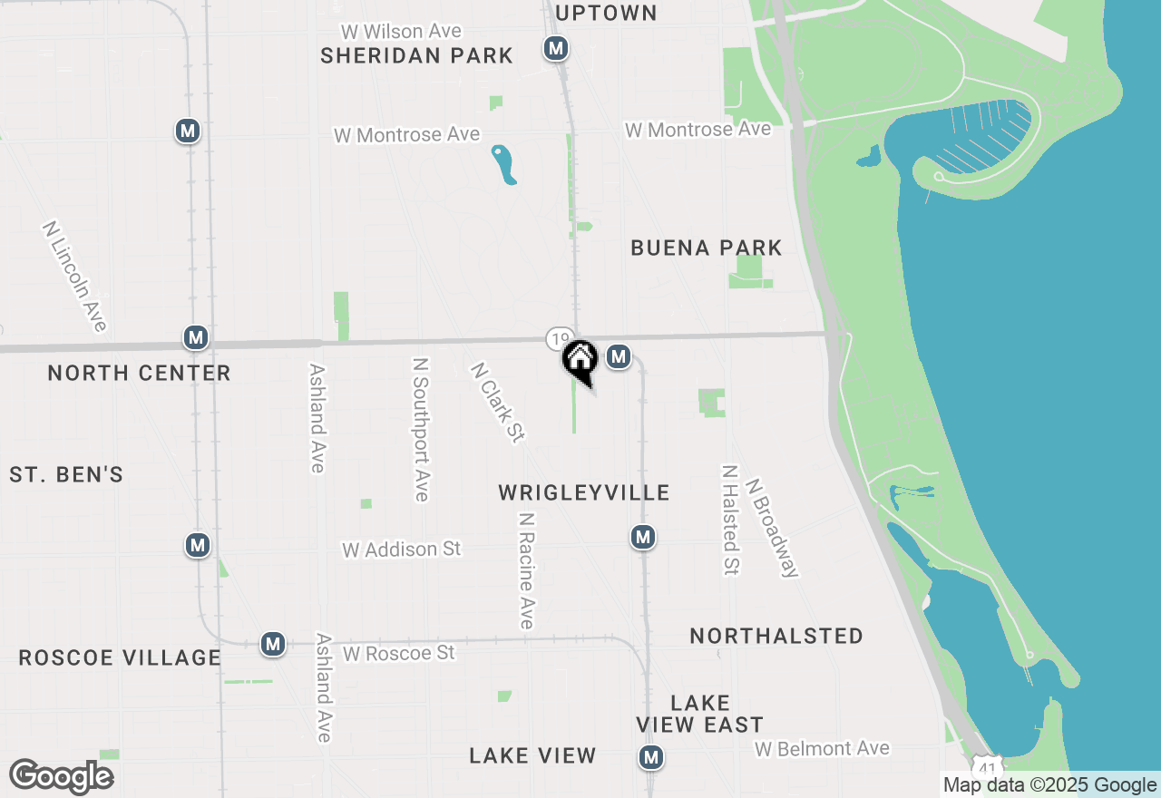 Map of 3842 N Alta Vista Terrace, Chicago, IL 60613