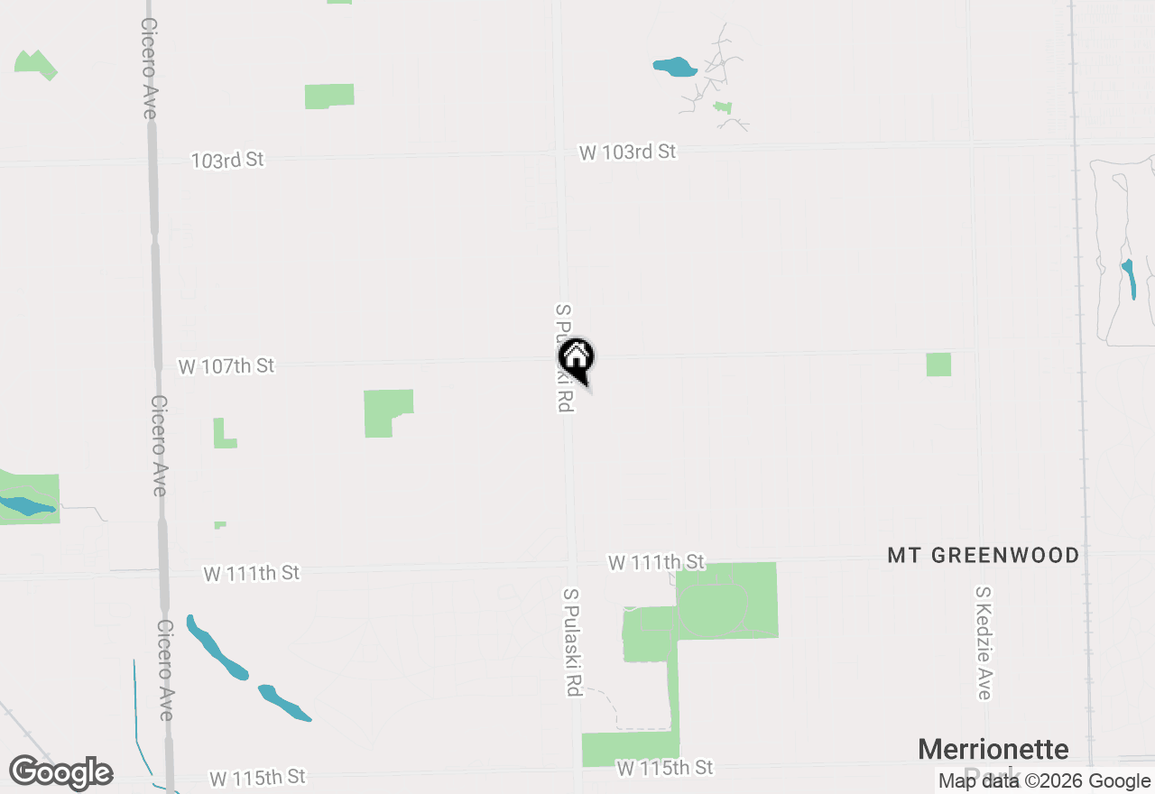 Map of 10739 S Pulaski Road #2D, Chicago, IL 60655