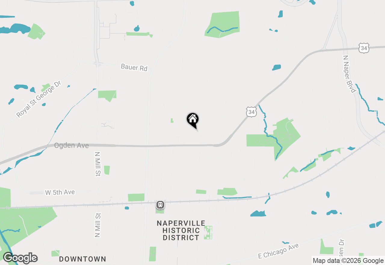 Map of 952 N Loomis Street, Naperville, IL 60563