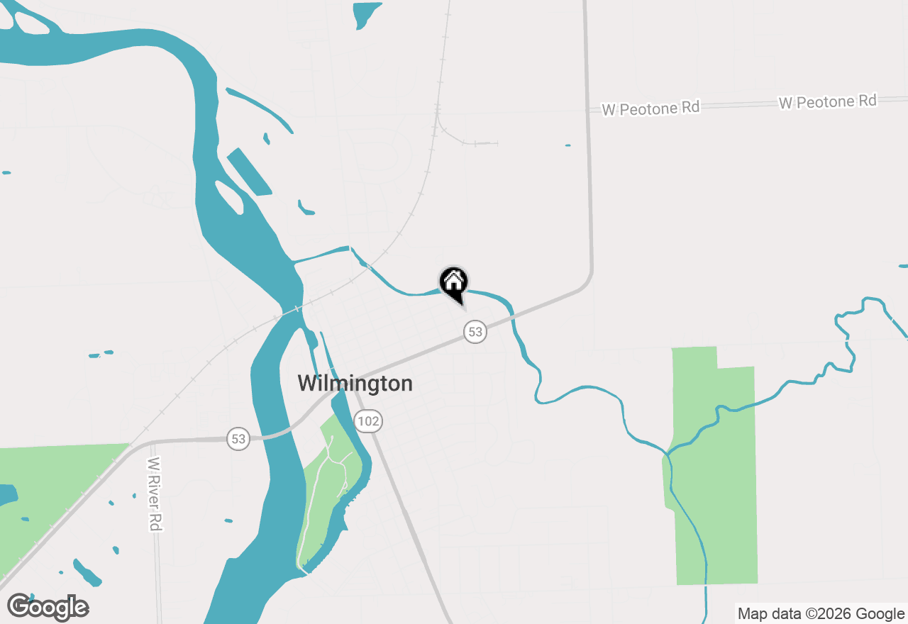 Map of 209 N Mcintyre Street, Wilmington, IL 60481