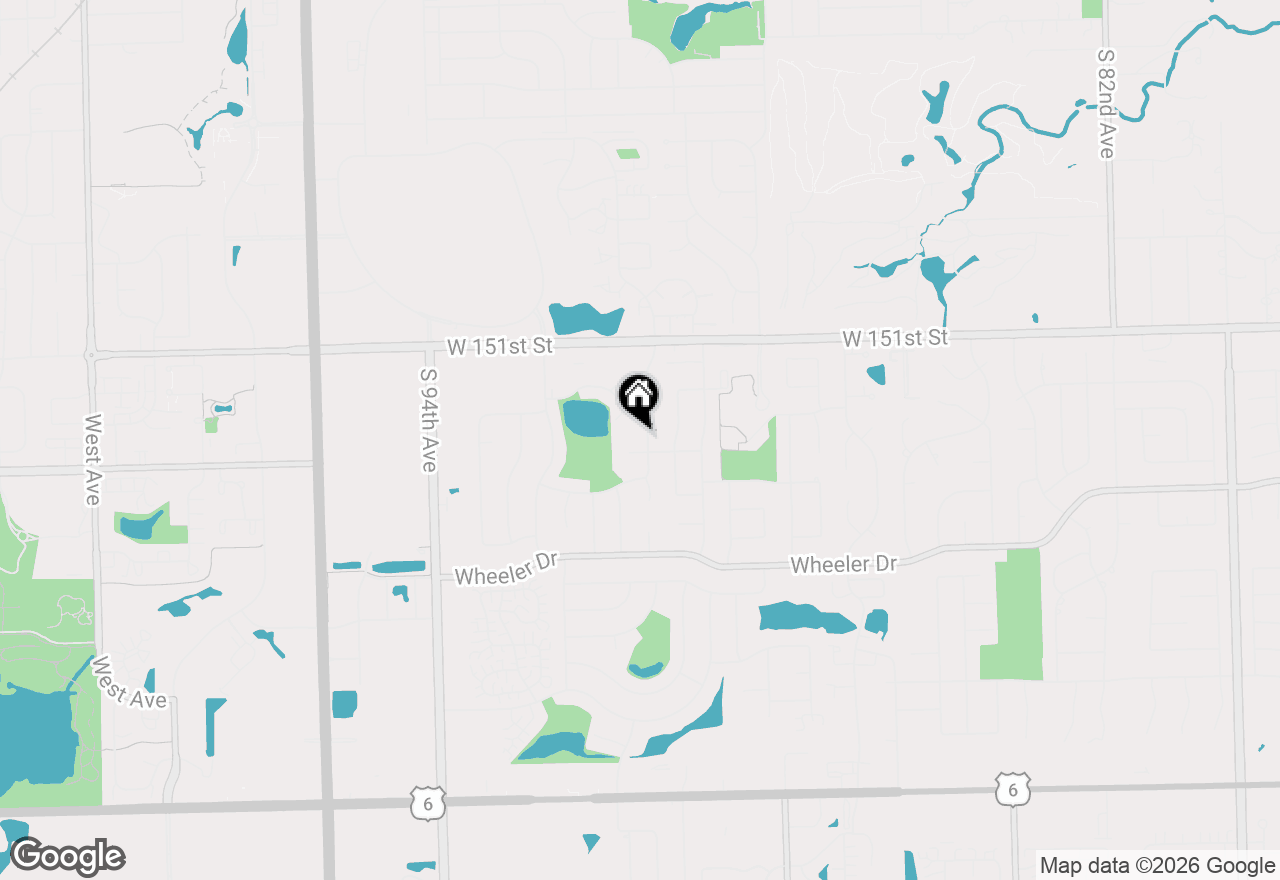 Map of 15236 Windsor Drive, Orland Park, IL 60462